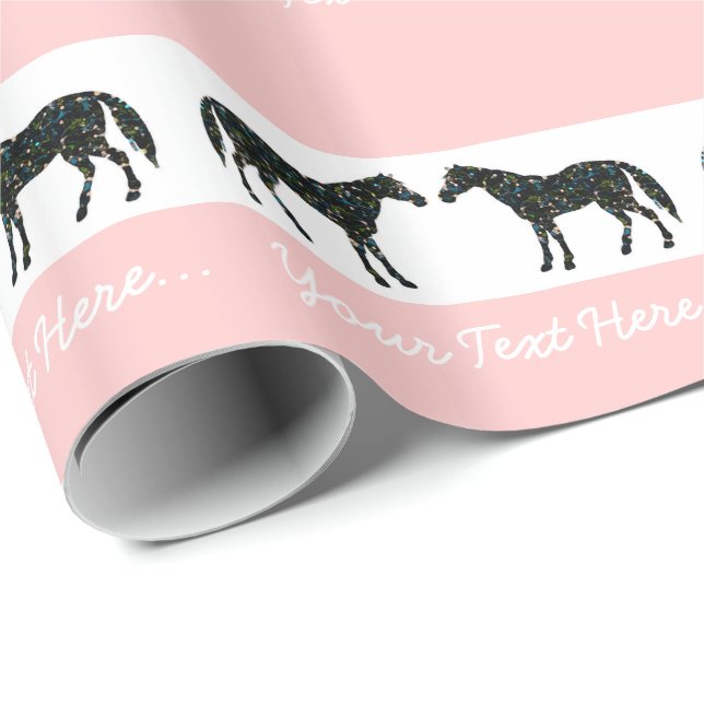 Papel de regalo rosado del personalizado de los (Esquina del rollo)