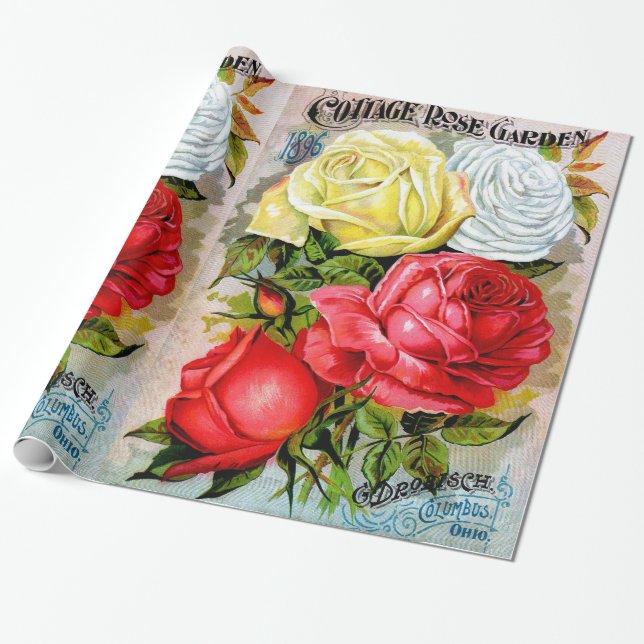 Papel De Regalo Rosaleda de la cabaña (Desenrollado)
