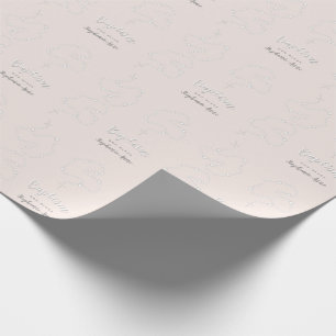 Papel De Regalo Rosario del bautismo en rosa