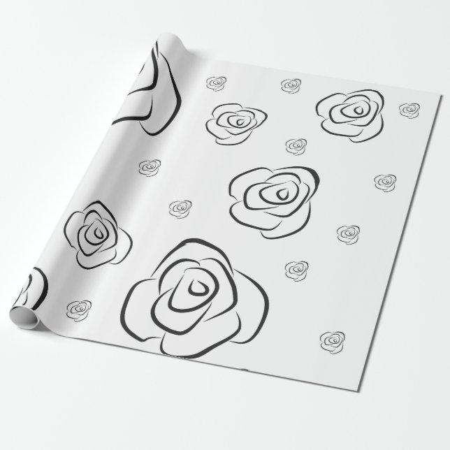 Papel De Regalo Rosas (Desenrollado)