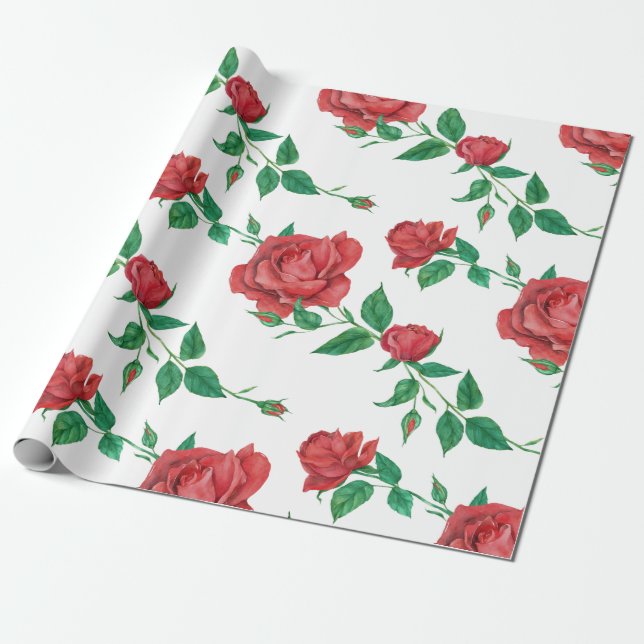 Papel De Regalo Rosas (Desenrollado)