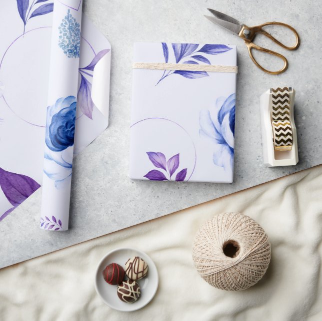 Papel De Regalo Rosas acuáticos 31 (Artesanía)