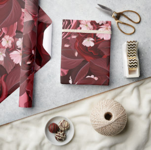 Papel De Regalo Rosas de acuarela 35