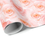 Papel De Regalo Rosas de color de agua rosada de Rubor bonito<br><div class="desc">Rosas de color de agua rosada de Rubor bonito</div>
