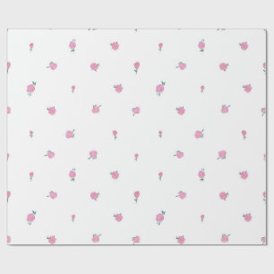 Papel De Regalo Rosas de lunares rosas