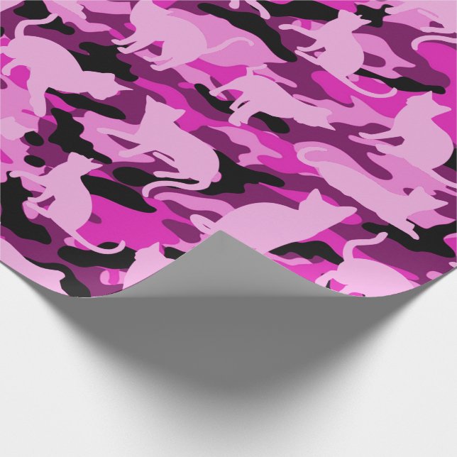 Papel De Regalo Rosas fuertes Catmouflage (Esquina)