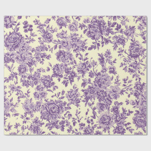Papel De Regalo Rosas Lavanda