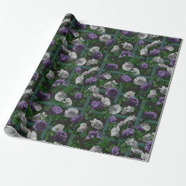 Papel De Regalo Rosas Purple Elegent Floral
