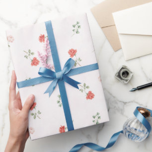 Papel De Regalo Rosas rosadas bermellón romántico amor