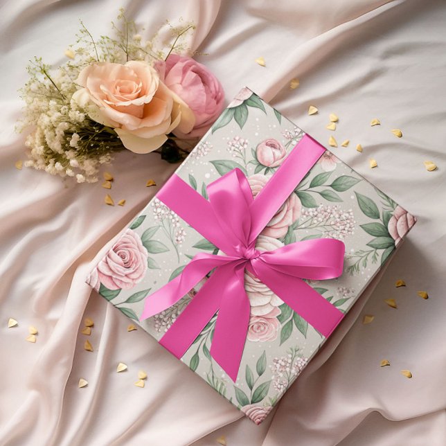 Papel De Regalo Rosas rosadas de madre (Subido por el creador)