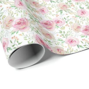 Papel De Regalo Rosas rosadas elegantes