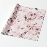 Papel De Regalo Rosas rosas rosadas Shabby Chic Glam Elegant Fiest<br><div class="desc">papel de envoltura de personalizado</div>