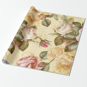 Papel De Regalo Rosas rosas rosas antiguas