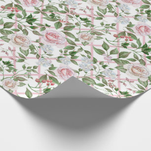 Papel De Regalo Rosas rosas rosas - Floral color agua vintage