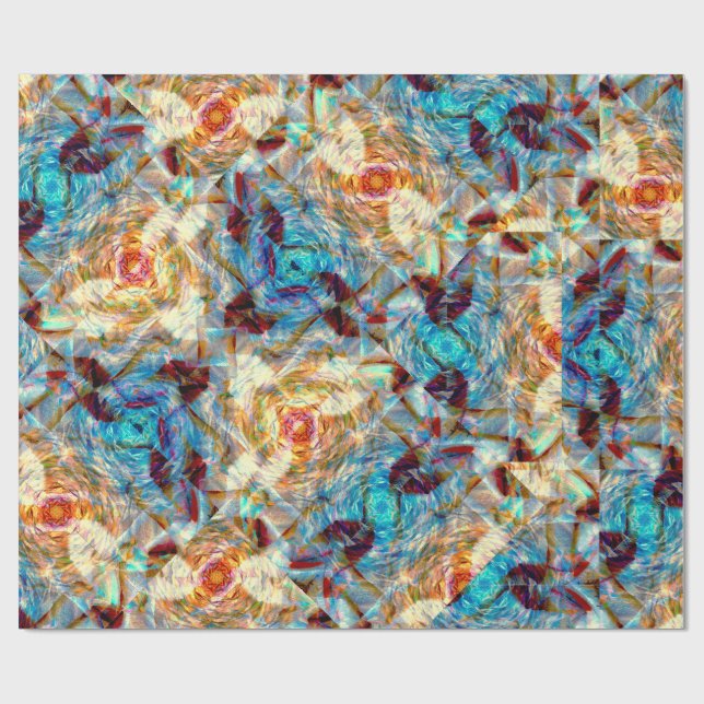 Papel De Regalo Rose Prism Whirl (Superficie plana)