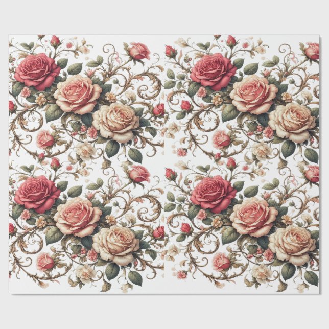Papel De Regalo Rose Symphony (Superficie plana)