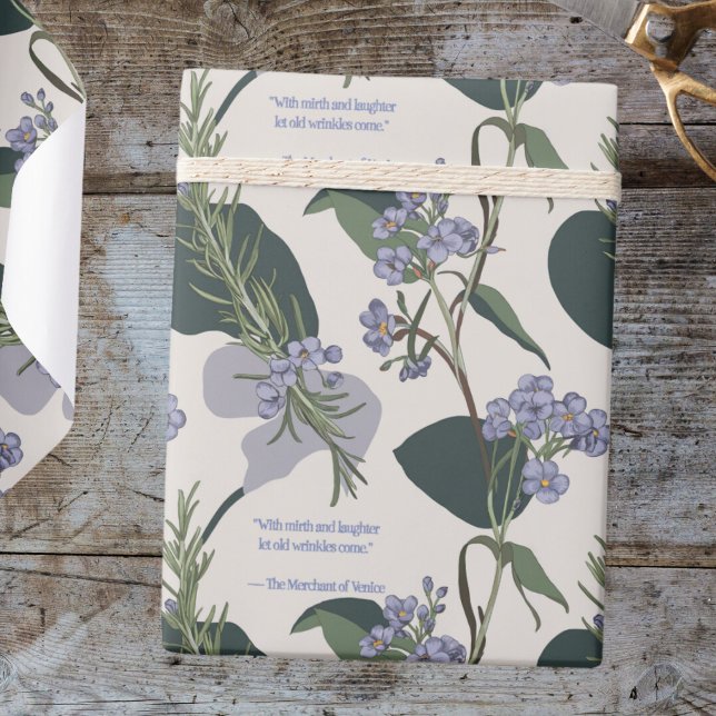 Papel De Regalo Rosemary y Forget-Me-Not (Subido por el creador)