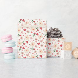 Papel De Regalo Roses Hearts & Love Letters - Wrapping Paper Roll