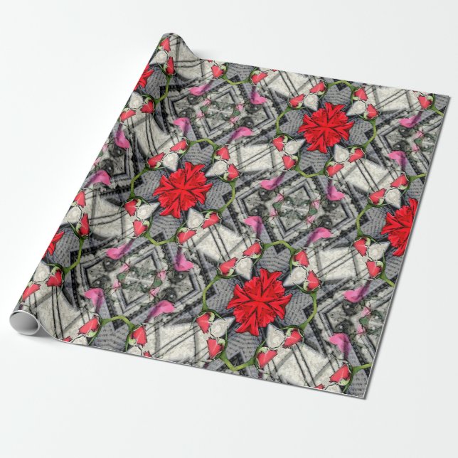 Papel De Regalo Roses Rojas 4 U... (Desenrollado)