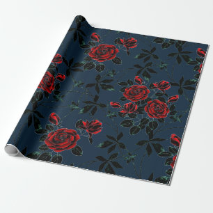 Papel De Regalo Roses rojos