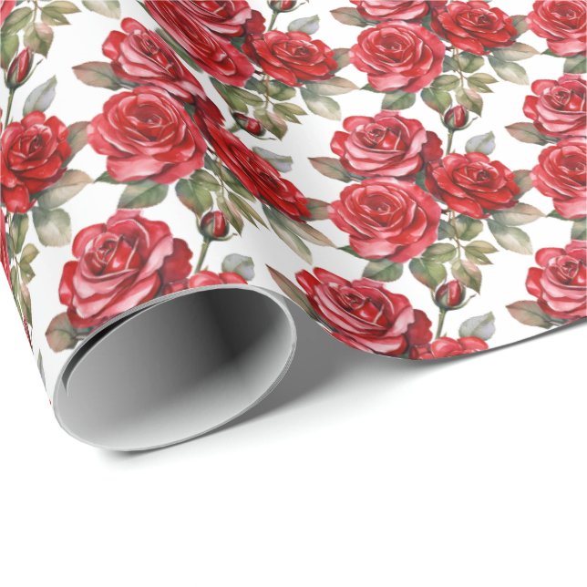 Papel De Regalo Roses rojos (Esquina del rollo)
