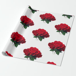 Papel De Regalo Roses rojos