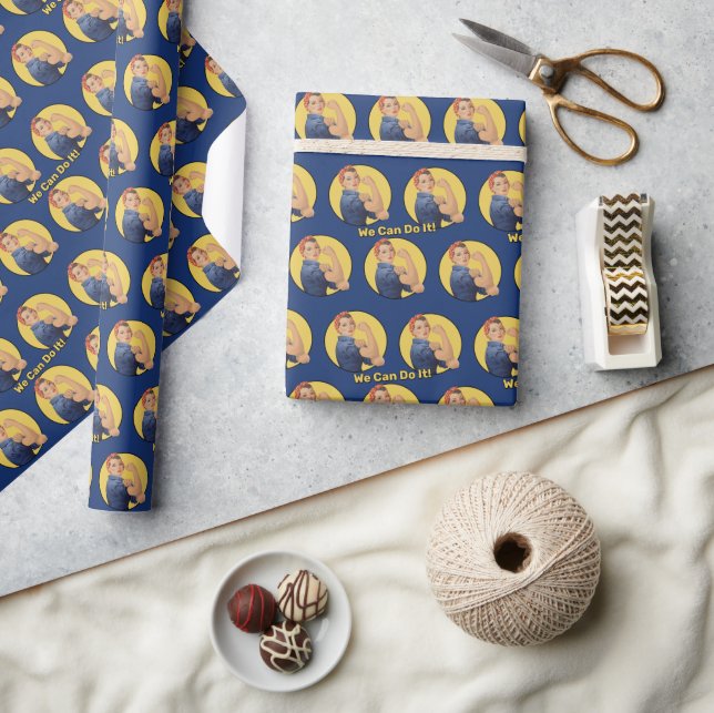 Papel De Regalo Rosie the Riveter Pattern (Artesanía)