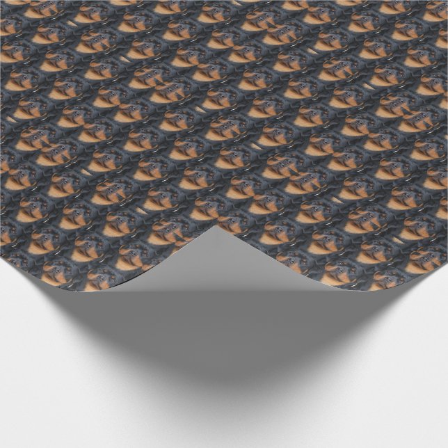 Papel De Regalo Rottweiler (Esquina)