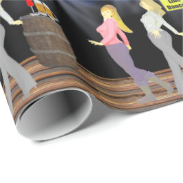 Papel De Regalo Rótulo con cautela de bailarinas