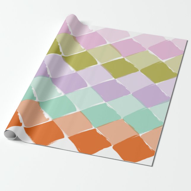 Papel De Regalo Rótulo de colores de verano (Desenrollado)