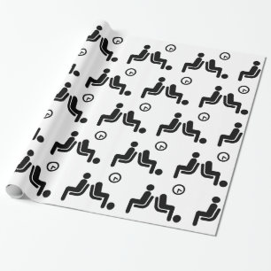Papel De Regalo Rótulo de espera larga