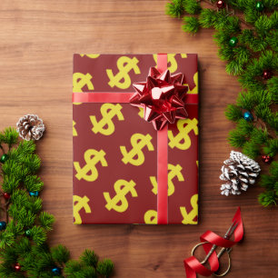 Papel De Regalo Rótulo en dólares