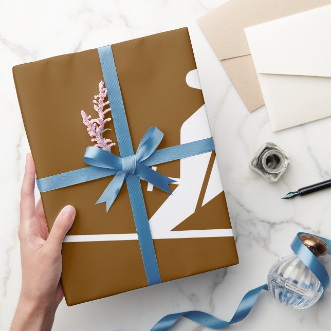 Papel De Regalo Rótulo recreativo del área de esquí (Subido por el creador)