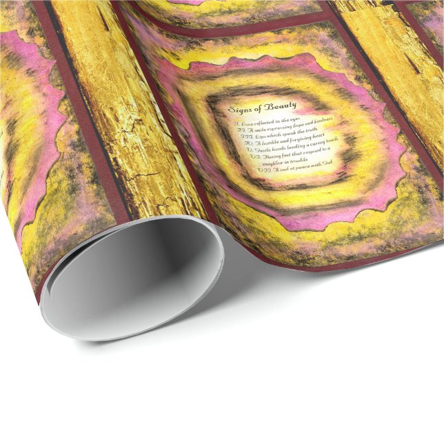 Papel De Regalo Rótulos de belleza (Esquina del rollo)