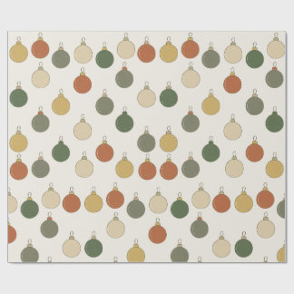 Papel De Regalo Round Baubles Pattern