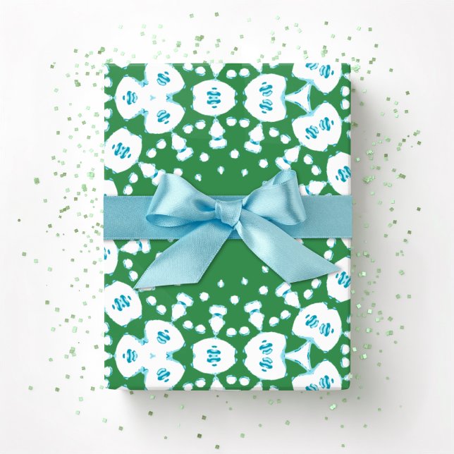 Papel De Regalo Roxy Jaguar Links in Green and Aqua (Subido por el creador)