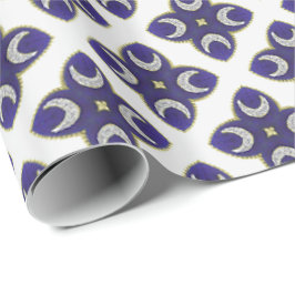 Papel De Regalo Royal blue and Gold Luxury Holiday