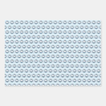 Papel de regalo Royal Blue Little Prince Crown Bab