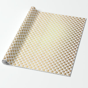 Papel De Regalo Royal Glam Golden Peacock Princess