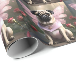 Papel De Regalo Royal Pug: El hada princesa de los reinos encantad