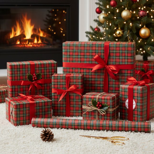 Papel De Regalo Royal Stewart Tartán (Royal Stewart Tartan Wrapping Paper)