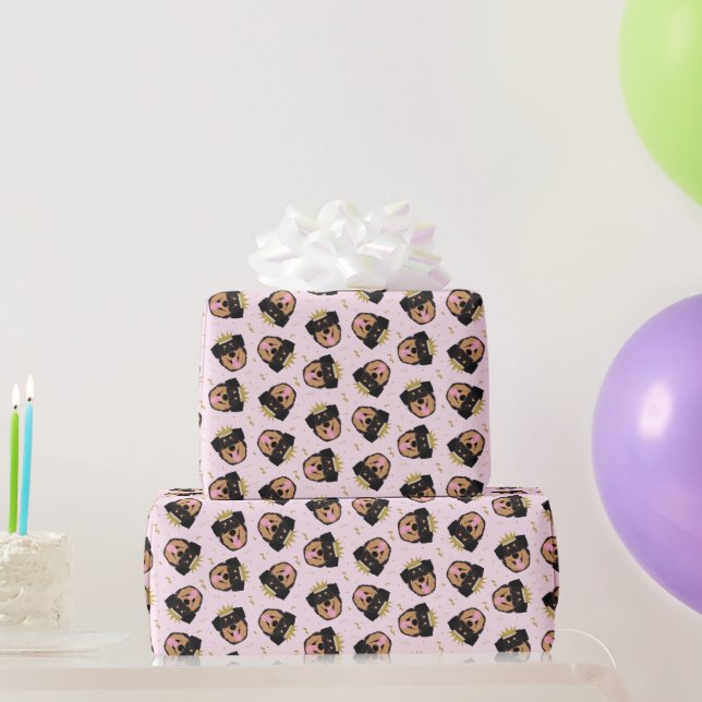 Papel De Regalo Royalty Rottweiler Dog (Regalos de fiesta)