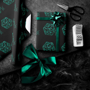 Papel De Regalo RPG Crit AF   Dados para Juegos de Mesa Fantasía E