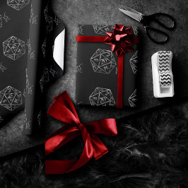 Papel De Regalo RPG Crit AF | Jugador de Mesa de Fantasía Retro Da