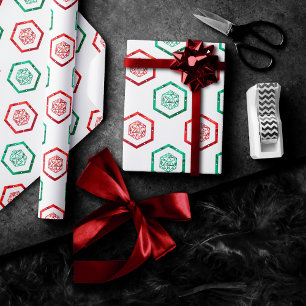Papel De Regalo RPG Dados Juguete Retro de Navidad para Jugador