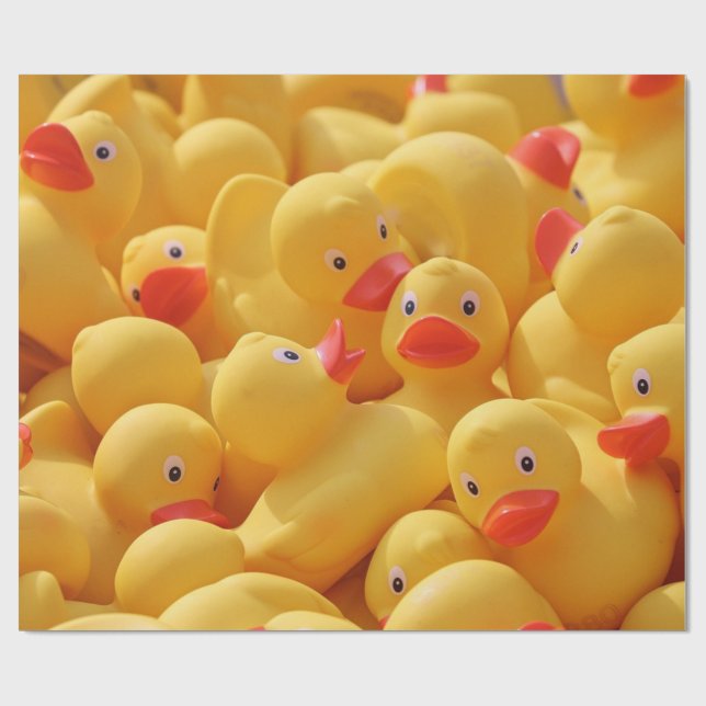 Papel De Regalo Rubber Duckies (Superficie plana)