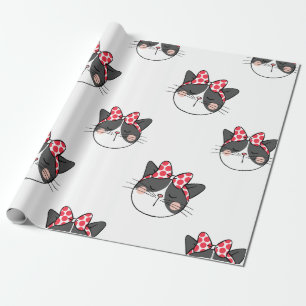 Papel De Regalo Rubefacción de gato