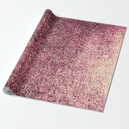 Papel De Regalo Rubino Burgud Glass Ombre De Vidrio De Oro Resumen