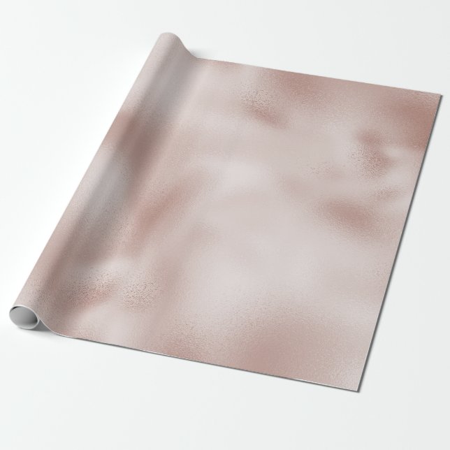 Papel De Regalo Rubor Champagne Pink   (Desenrollado)