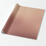 Papel De Regalo Rubor de piel de cobre mínimo de vidrio dorado ros<br><div class="desc">Magnífico minimalismo y elegancia y papel de envolvimiento delgado de Moda</div>